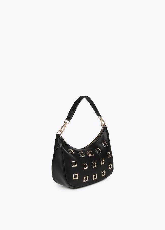 Bolso hombro negro con bandolera